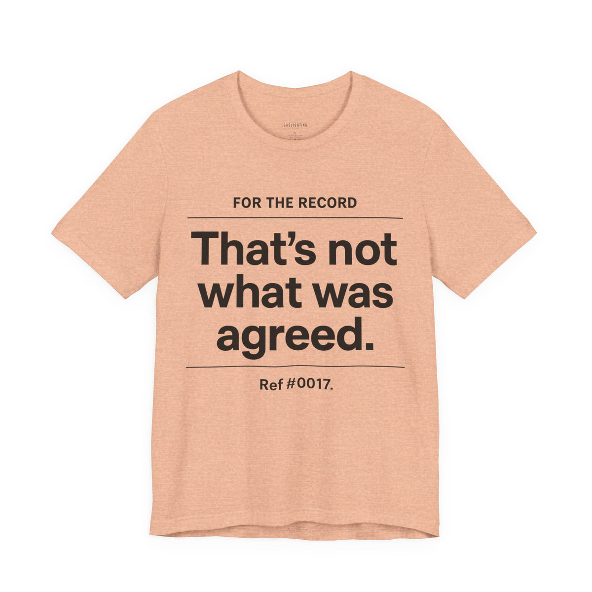 That's Not What Was Agreed.