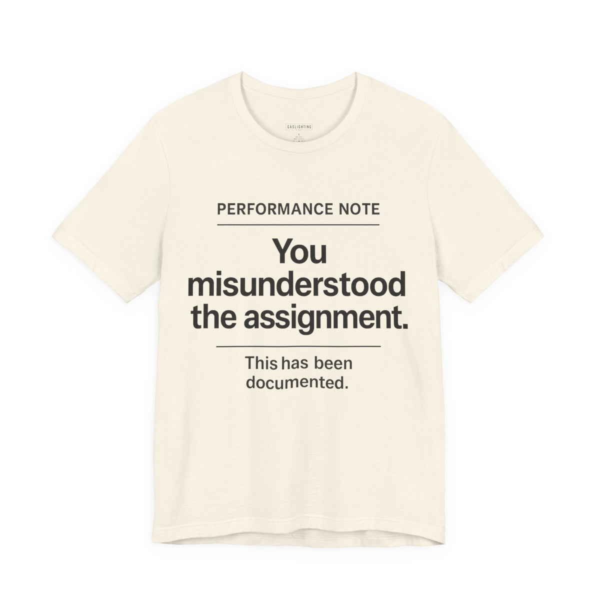 You Misunderstood The Assignment.