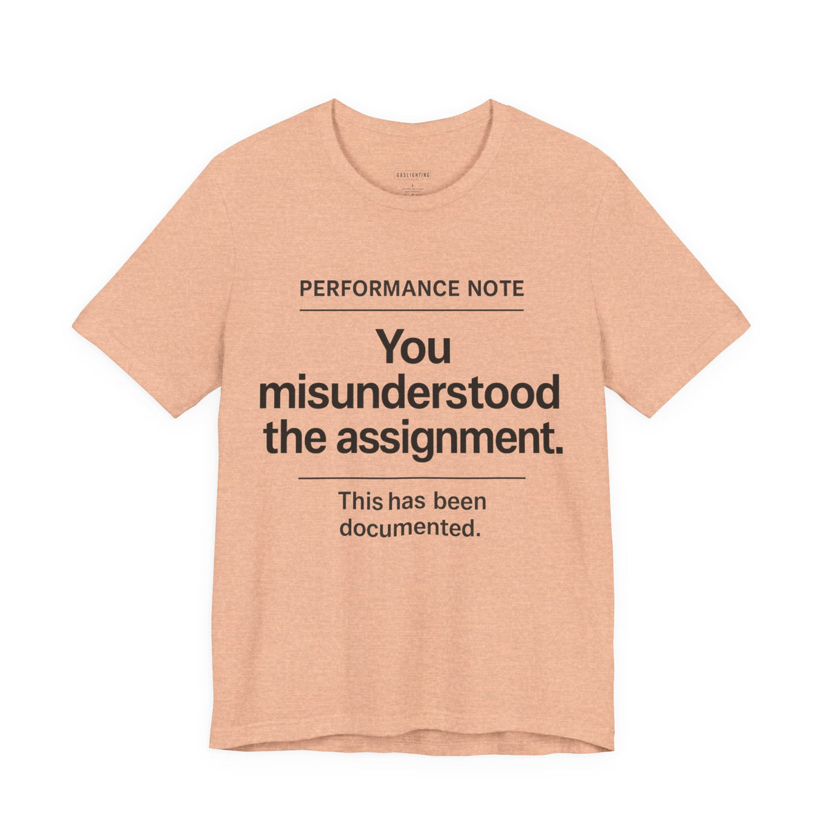 You Misunderstood The Assignment.