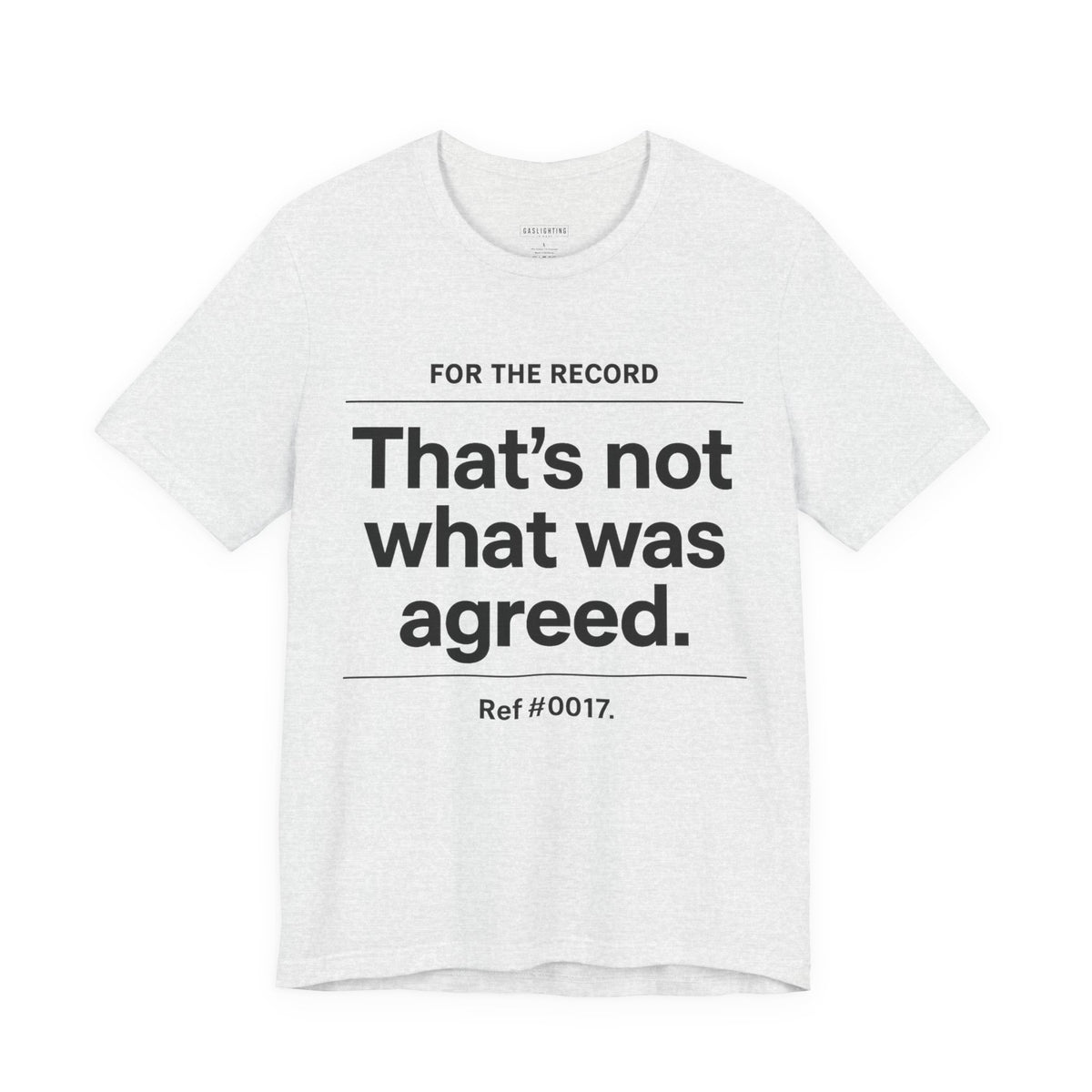 That's Not What Was Agreed.