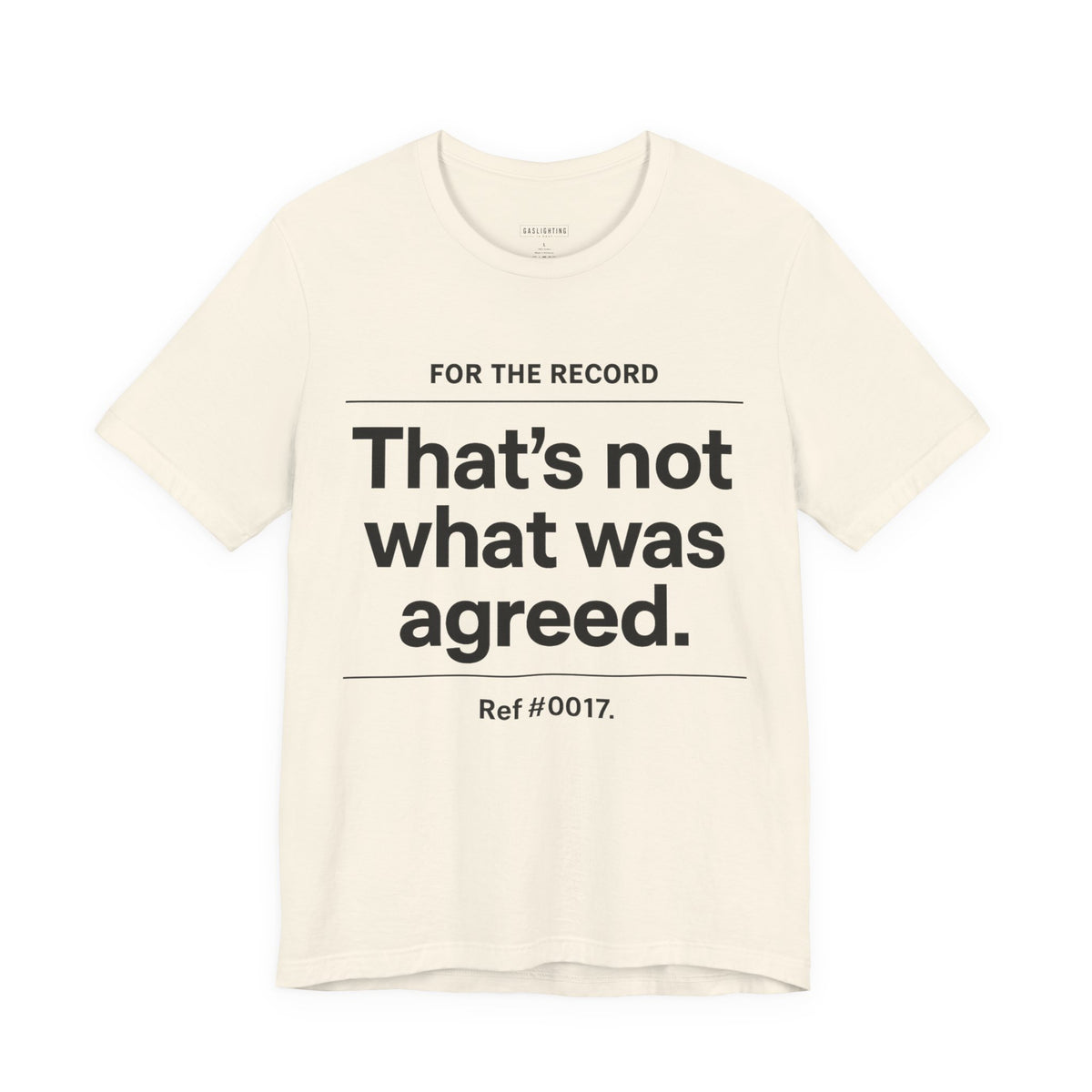 That's Not What Was Agreed.