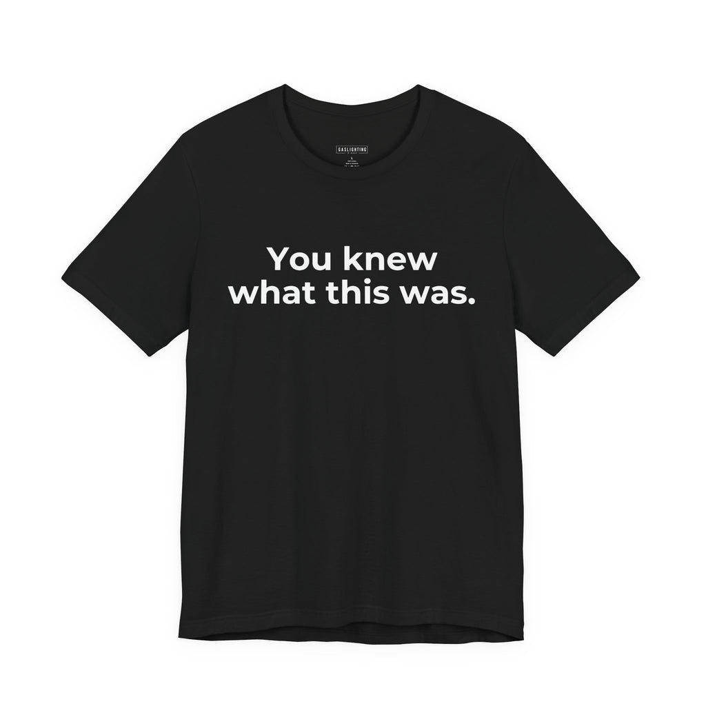 You Knew What This Was.