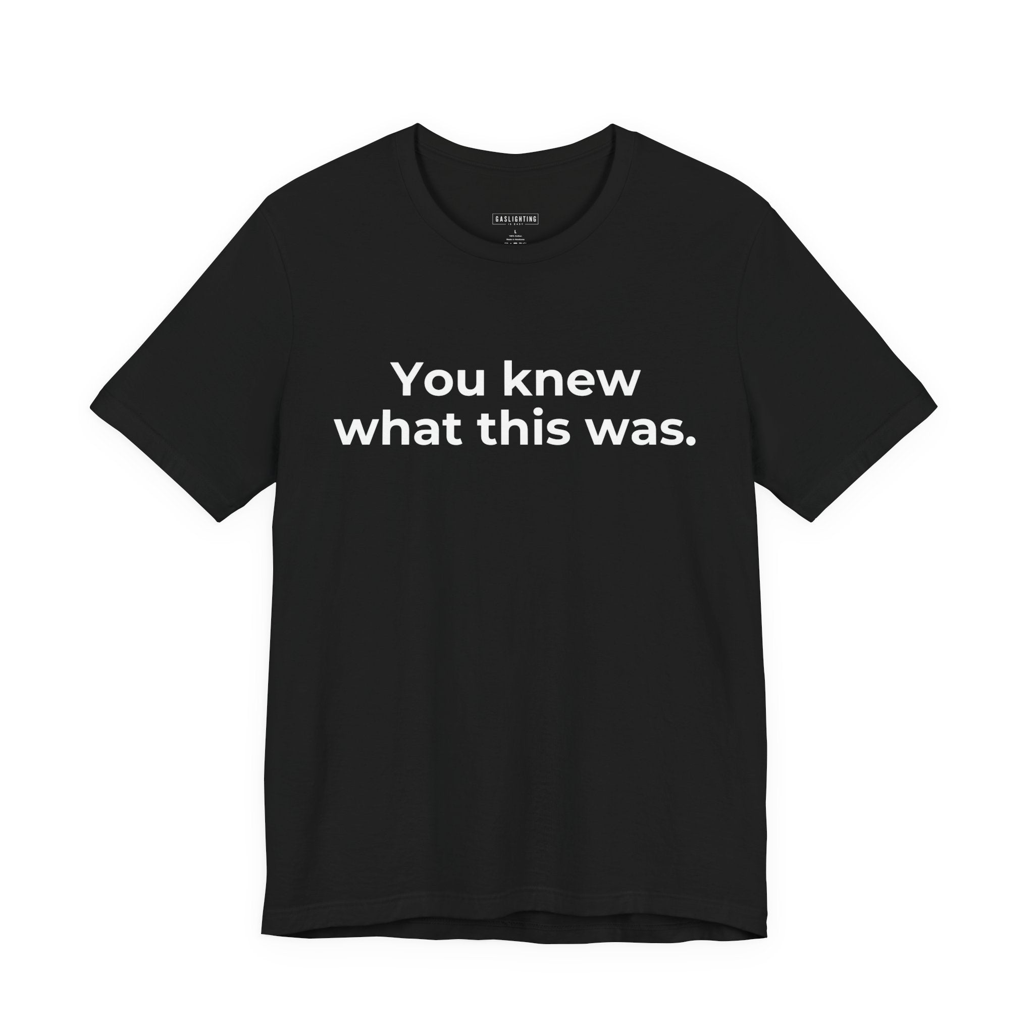 You Knew What This Was.