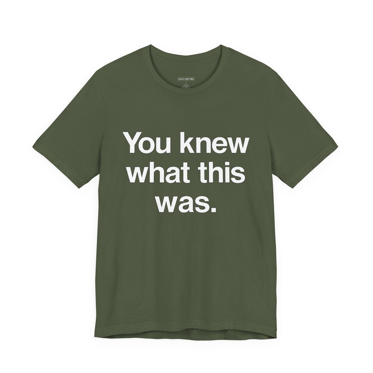 You knew what this was.